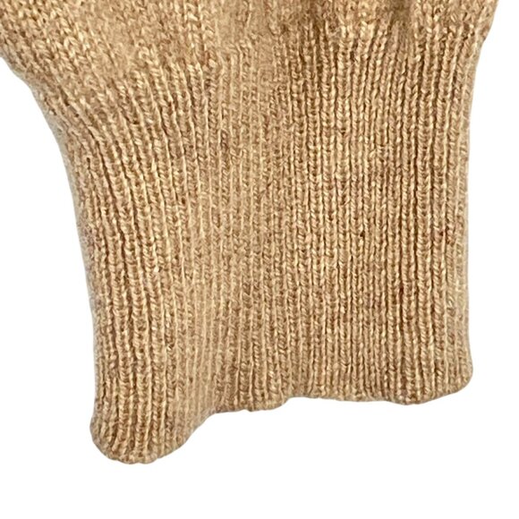 Acrobat Girls’ Medium Cashmere Cardigan Sweater – Camel Beige - Quiet Luxury - Picture 8 of 11